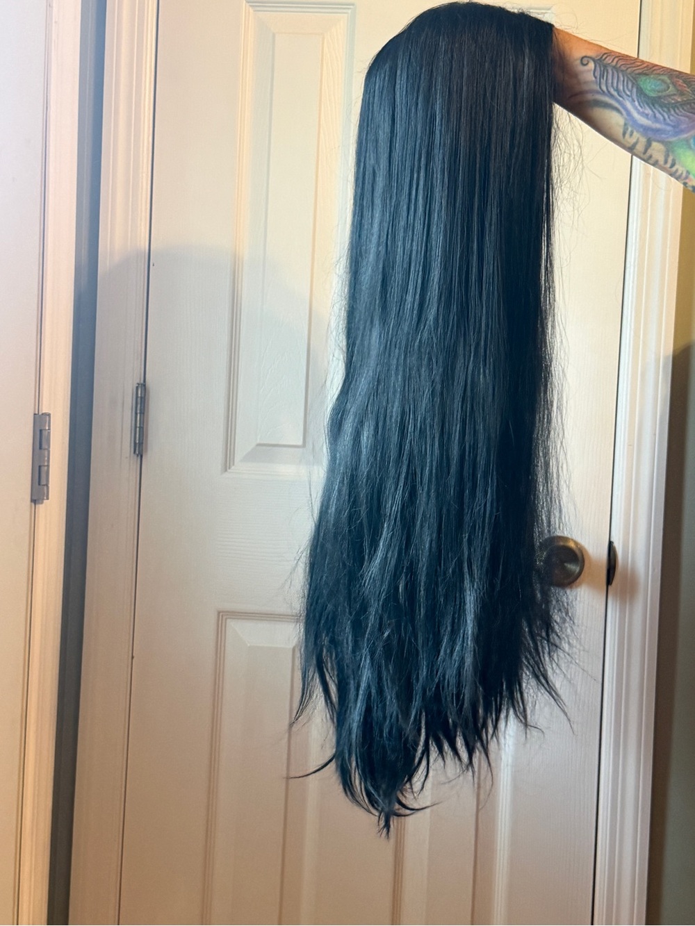 Long black basic wig